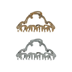 image:imageOuidad Made for Curls XL Claw Clips Gold and Silver 2 Count1 Count Pack of 2